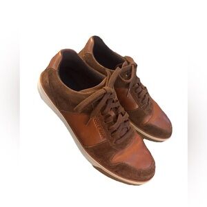 Cole Haan Grand Crosscourt Crafted Shoes Men's 9.5M  Brown Suede Leather Sneaker
